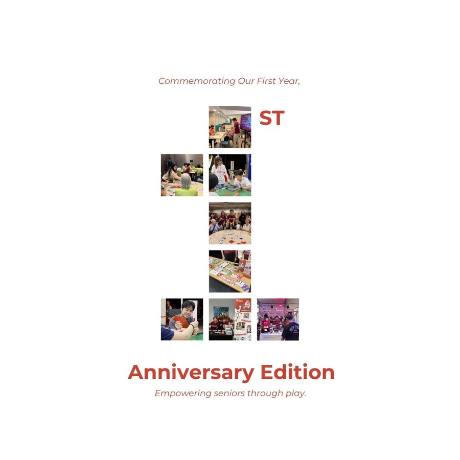 Annual report cover — Anniversary Edition: Empowering seniors through play